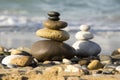 Stones and pebbles stack, harmony and balance Royalty Free Stock Photo