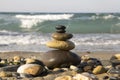 Stones and pebbles stack, harmony and balance Royalty Free Stock Photo