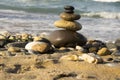 Stones and pebbles stack, harmony and balance Royalty Free Stock Photo