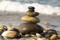 Stones and pebbles stack, harmony and balance Royalty Free Stock Photo