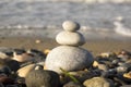 Stones and pebbles stack, harmony and balance Royalty Free Stock Photo