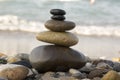 Stones and pebbles stack, harmony and balance Royalty Free Stock Photo