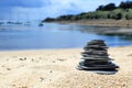 Stones, Porthcressa beach, Isles of Scilly, England Royalty Free Stock Photo