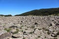 Stones on the ridge Rila Lower Musala lake Mountains and a lake on the way to Musala 3 Royalty Free Stock Photo