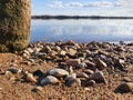 Stones on the river bank