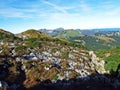 Stones and rocks of the Churfirsten mountain range and in the Toggenburg region, Starkenbach - Canton of St. Gallen, Switzerland Royalty Free Stock Photo