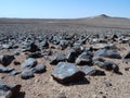 Stones in the Sahara Royalty Free Stock Photo