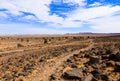 Stones in the Sahara desert Royalty Free Stock Photo