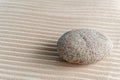 Stones on sand, japanese meditation zen garden