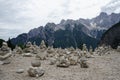 Stones in the slovenian alps