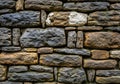 Stones are stacked unevenly, creating a rough texture typical of dry Royalty Free Stock Photo