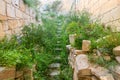 stones staircase in ancient Mdina town, Malta