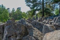 Stones in Stockholm archipelago. Photo of swedish nature. Scandinavia.