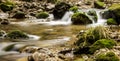 Stones in the stream, Ore Mountains Royalty Free Stock Photo