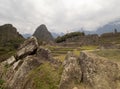 Stones used to fabricate Machu picchu buildings