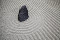 Stones in a Zen garden Royalty Free Stock Photo