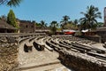 Stonetown Tanzania, Zanzibar Archipelago. Streets and harbour in old Stone Town of Zanzibar City, historical colonial stony Royalty Free Stock Photo