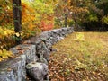 Stonewall in fall. Royalty Free Stock Photo