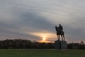 Stonewall Jackson Statue at sunrise