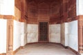 Stonework architecture of walls and doorways of Humayan`s Tomb in New Delhi India