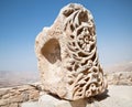 Stonework details in the fortress of Karak, Jordan Royalty Free Stock Photo