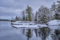 Stoney Lake shoreline in winter