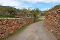 Stonned rural path