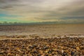 The stony beach at Dunwich on the Suffolk coast