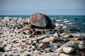 Stony coast of Baltic sea Royalty Free Stock Photo