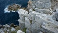 Stony coast in west of France