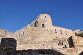 Stony fort venetian castle Kastro chora in Naxos island. Royalty Free Stock Photo