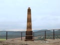 Stony monument on the peak of hill in Germany