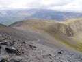 Stony path up Skiddaw, Lake District Royalty Free Stock Photo