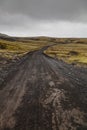 Stony rocky desert landscape of Iceland Royalty Free Stock Photo