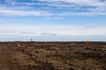 Stony rocky desert landscape of Iceland