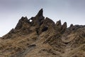 Stony rocky mountain landscape of Iceland