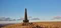 The Stoodley Pike monument on a hill in the south Pennines in West Yorkshire, northern England Royalty Free Stock Photo