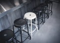 Stool chairs Counter bar Cafe seat row metal Industrial style Furniture
