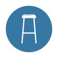 stool icon. Element of Furniture icons for mobile concept and web apps. Badge style stool icon can be used for web and mobile apps