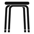 Stool icon, simple style