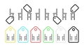 Stool vector icon in tag set illustration for ui and ux, website or mobile application Royalty Free Stock Photo