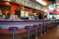 Stools at a classic diner