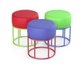 Stools with different colors