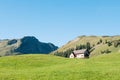 A church on a meadow in Stoos