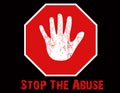 Stop The Abuse Illustration Royalty Free Stock Photo