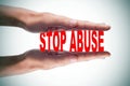 Stop abuse Royalty Free Stock Photo