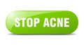 stop acne button. stop acne sign. key. push button. Royalty Free Stock Photo
