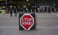 Stop Adani Coal Mining Campaign Movement Stamped on Square Shaped Stone