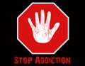 Stop Addiction Illustration
