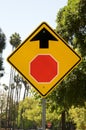 Stop Ahead sign Royalty Free Stock Photo